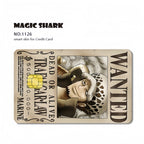 Autocollants de carte bancaire Luffy/Zoro épaissis avec gommage cristal personnalisés