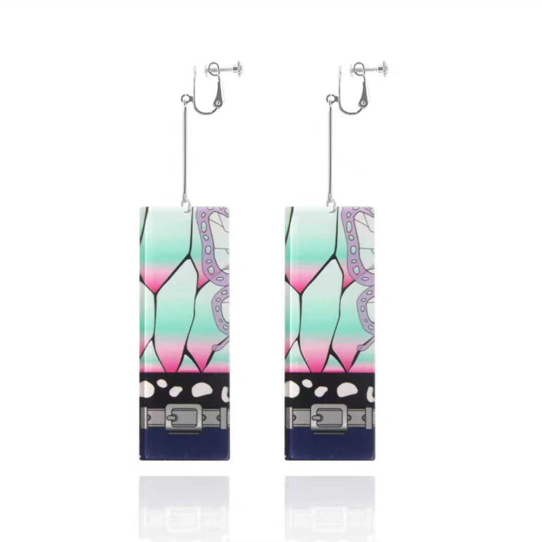 Magnifiques boucles d'oreilles Tanjirou/Nezuko pour un charme unique