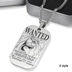 Collier de primes de personnages en titane Luffy/Zoro/Nami/Sanji