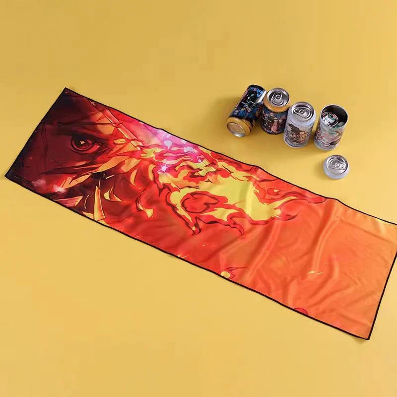 Kamado Tanjirou Serviette Boîte mystère Serviette de sport Serviette rafraîchissante Serviette absorbante Serviette cadeau