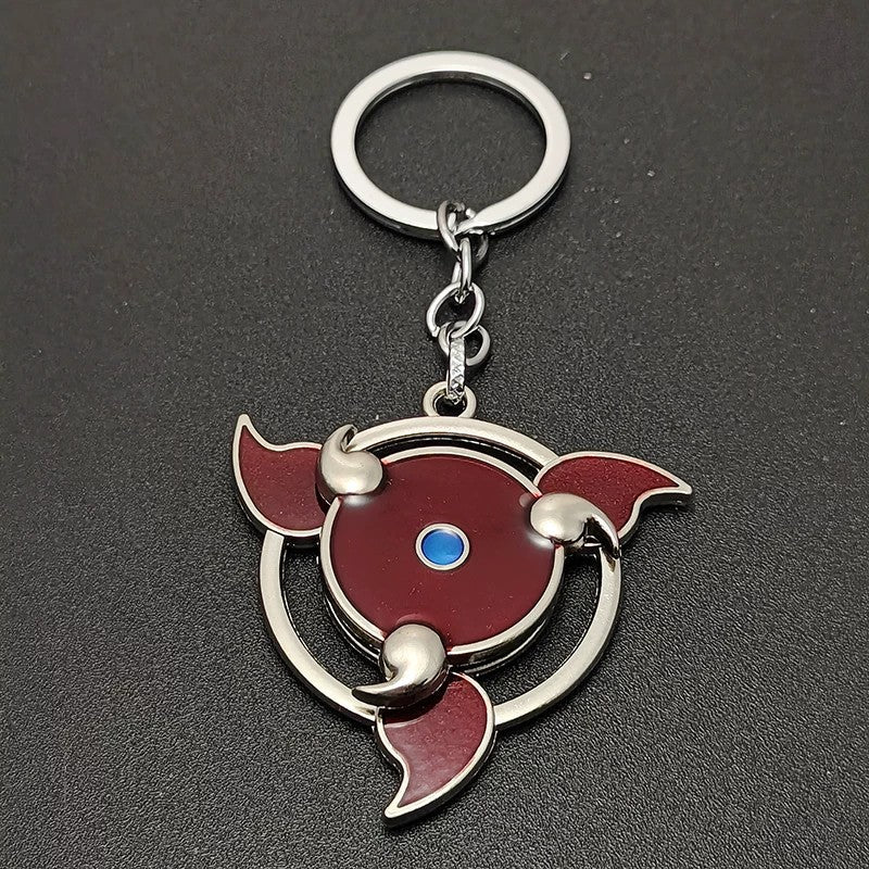 Porte-clés rotatif Sharingan Naruto - Jouet Fidget Spinner Uchiha Anime