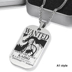 Collier de primes de personnages en titane Luffy/Zoro/Nami/Sanji