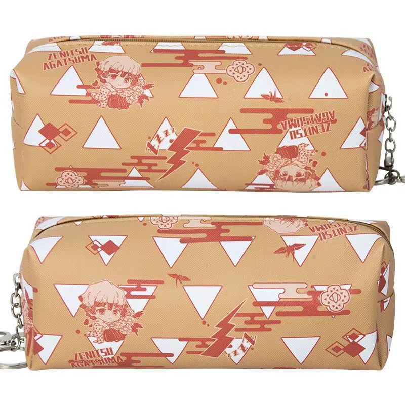 Tanjirou/Nezuko exquise trousse multi-fonctionnelle avec compartiments astucieux et motifs originaux