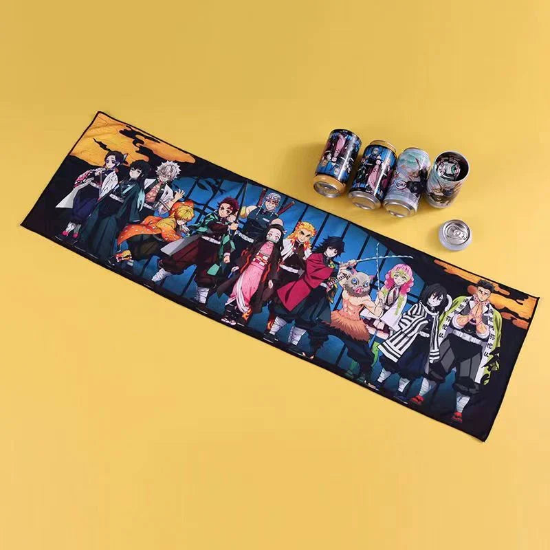 Kamado Tanjirou Serviette Boîte mystère Serviette de sport Serviette rafraîchissante Serviette absorbante Serviette cadeau