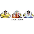 Autocollants 3D dégradés Luffy/Zoro/Nami