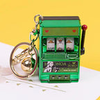 Porte-clés Luffy/Zoro Machine à sous fruitée Pendentif livre pop-up Machine à sous