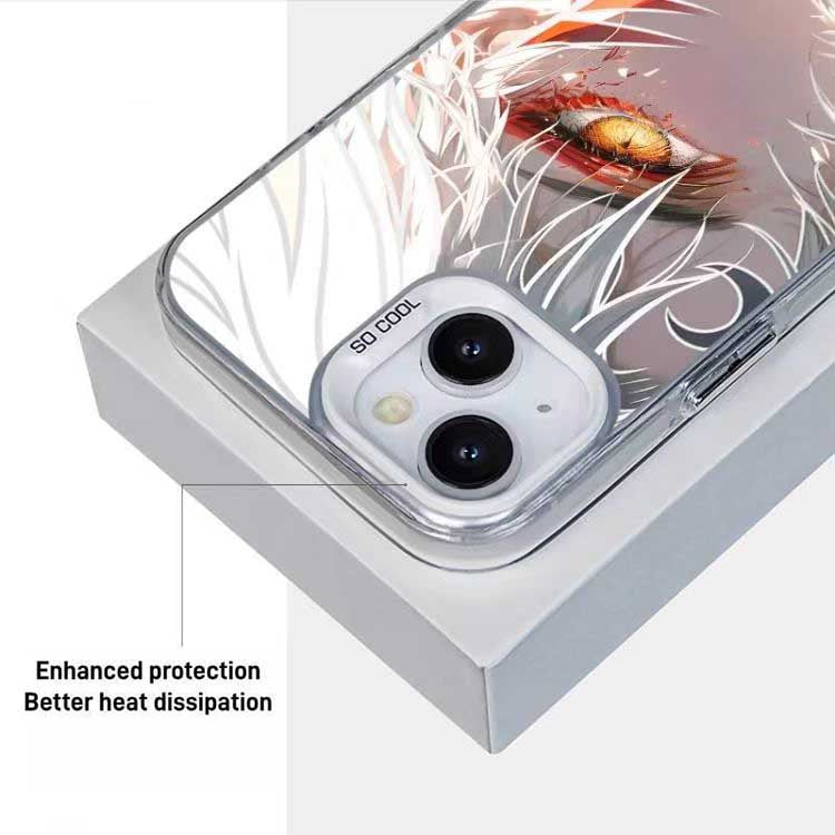 Coque de téléphone anti-collision en silicone tendance raffinée Inuyasha pour iPhone