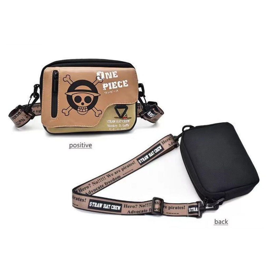 Sac à bandoulière en bandoulière One Piece Monkey D. Luffy Crâne, Sac à bandoulière Anime Chapeau de Paille Pirate