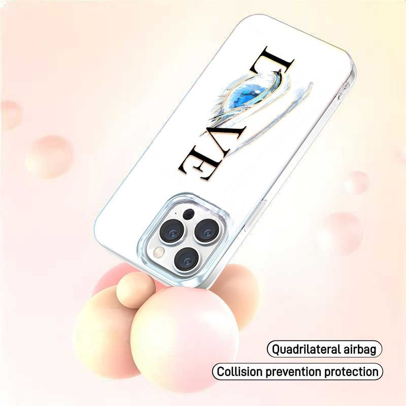 Jujutsu Kaisen Satoru Gojo LOVE Gradient Phone Case, Iridescent Hard Shell Cover