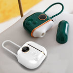 Trousse de relaxation personnelle portable double fonction, ensemble de massage en silicone souple à écran LCD avec étui de rangement à chargement magnétique, accessoire de soin quotidien silencieux et étanche