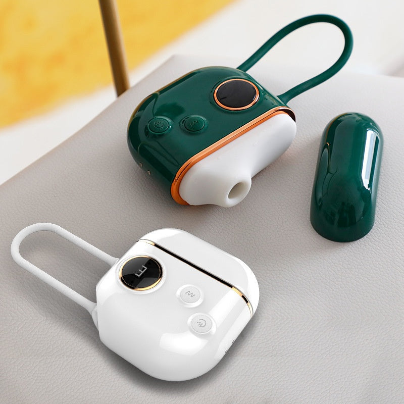 Trousse de relaxation personnelle portable double fonction, ensemble de massage en silicone souple à écran LCD avec étui de rangement à chargement magnétique, accessoire de soin quotidien silencieux et étanche