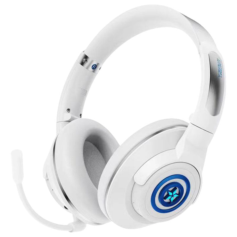 Marvel Iron Man Captain America Over‑Ear Bluetooth Gaming Headphones, Low Latency Headset with Detachable Mic