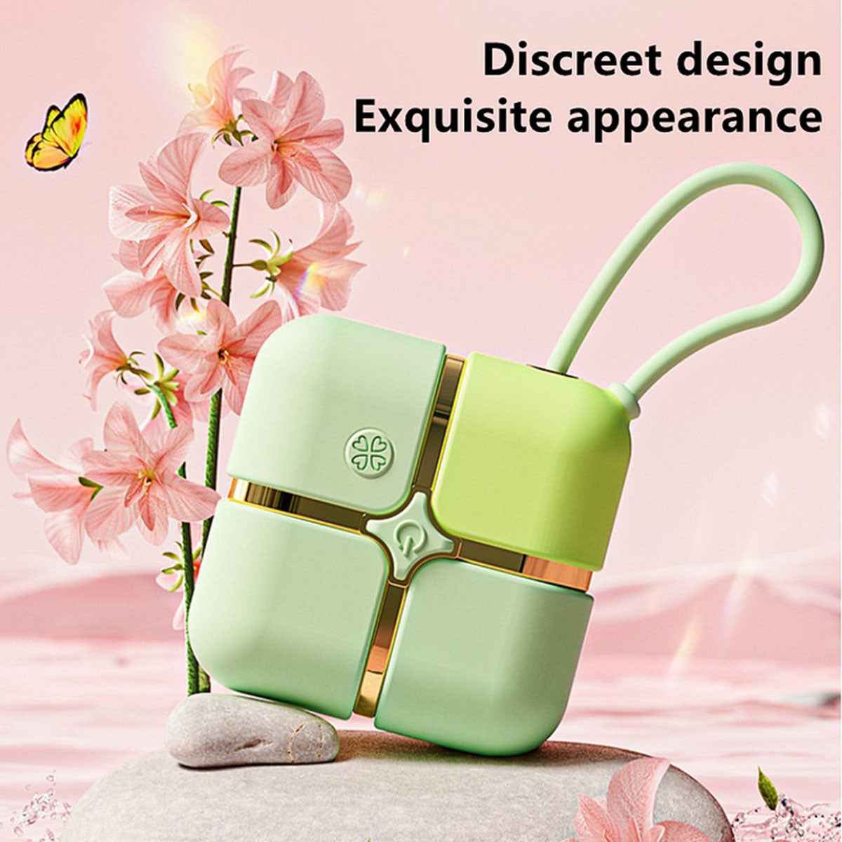 Discreet Portable Silicone Relax Massage Kit, Dual Mode Personal Care Device with Compact Travel Storage Case, Medical Grade Soft Silicone