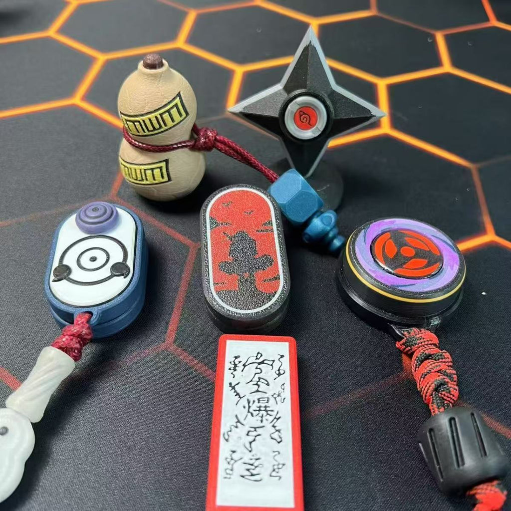 Itachi/Obito/Gaara Fire Shadow Ninja - Cartes poussoirs EDC inspirées pour le soulagement du stress
