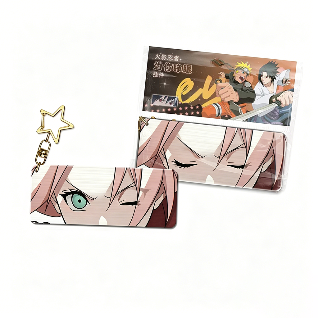 Naruto 3D Lenticular Dynamic Keychain - Anime Changing Hanging Ornament