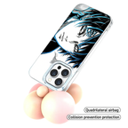 Coque de téléphone Naruto Gaara du désert à dégradé, coque antichoc Anime Aurora Border