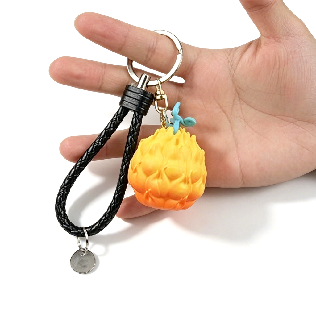 Porte-clés One Piece Luffy Fruit du Démon, Porte-clés Anime Gomu Gomu No Mi