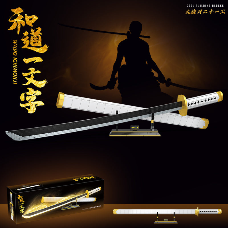 Roronoa Zoro Blocs de Construction Lumineux 806 Pièces, Maquette de Jouet