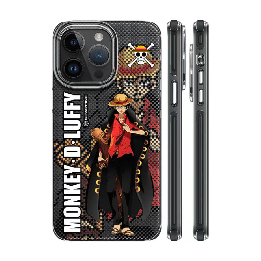 Coque Luffy/Zoro en silicone antichoc pour iPhone
