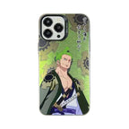 Coque de téléphone Luffy/Zoro en silicone antichoc pour iPhone