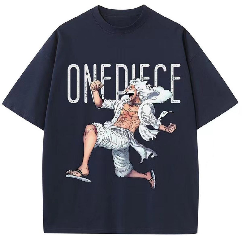 T-shirt mode d'été Nika Luffy à imprimé personnage