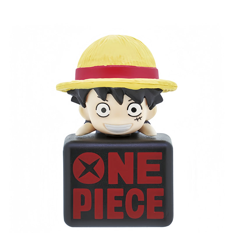Kit de garage mini-modèles de personnages mignons Luffy/Chopper/Law - Des personnages mignons qui égayent votre humeur au quotidien