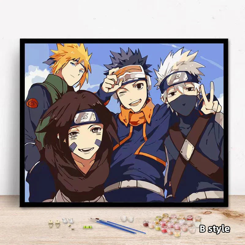 Peinture à l'huile numérique d'un griffonnage artisanal et décoratif, sur fond de tissu clair.