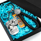 One Piece Anime Keychain Set - Braided Leather Wanted Poster Pendant Keychain