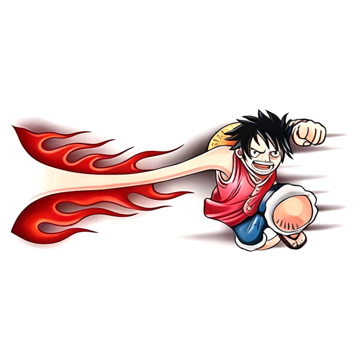 One Piece Luffy Arm Stretch Temporary Tattoo, Anime Cosplay Accessory for Men & Women