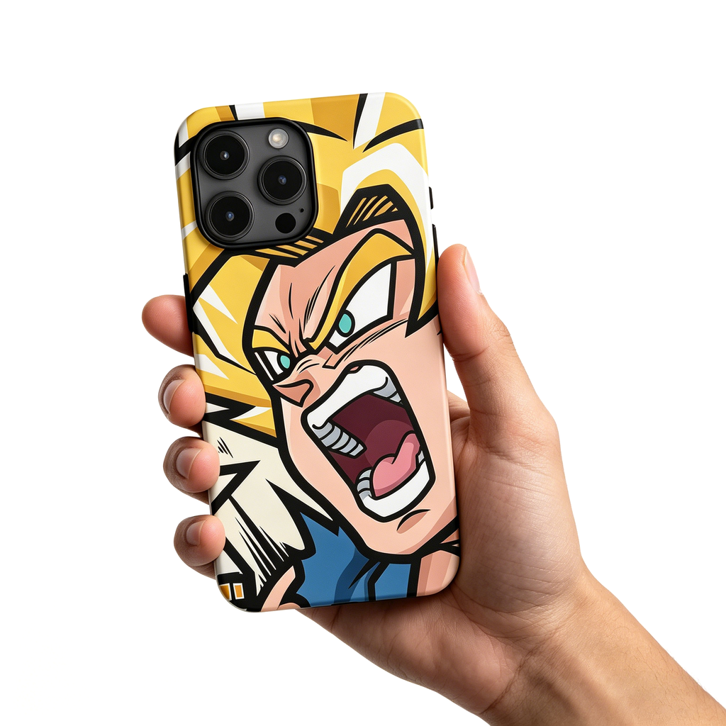 Dragon Ball Goku Super Saiyan Film Phone Case, Hard Shockproof Cover for iPhone