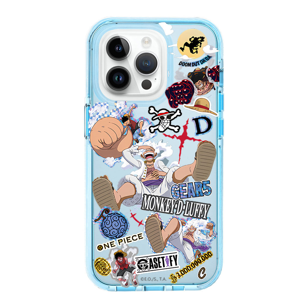 Coque de téléphone antichoc en silicone iPhone Nika Luffy