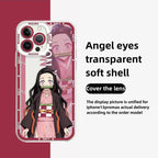 Coque de téléphone antichoc en silicone raffinée tendance Apple pour iPhone, Android Tanjirou/Nezuko