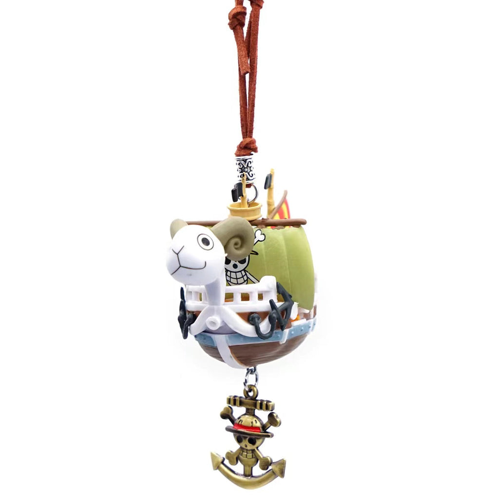 Mille Sunny/Going Merry Porte-clés exquis en forme de bateau pirate, suspensions pour voiture