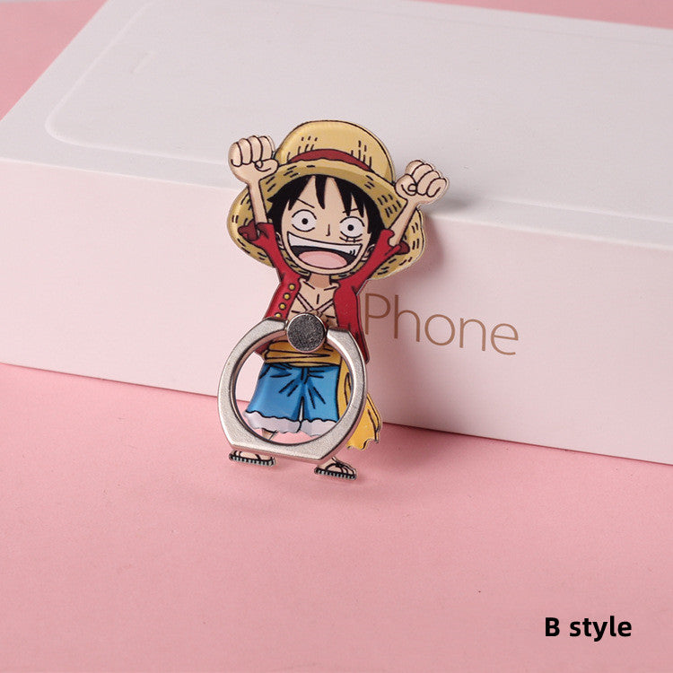 Support de téléphone autocollant à l'effigie des personnages Luffy/Chopper/Sanji