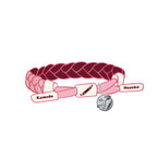 Bracelet Tanjirou/Nezuko, corde tressée à la main. Un bracelet idéal pour un cadeau.