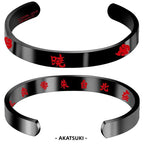 Bracelets secondaires en métal Jiraya/Itachi (diamètre intérieur 64 mm x 8 mm)