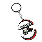 Porte-clés rétractable Demon Slayer Tanjiro Nezuko, porte-clés métallique anime mignon à design fendu