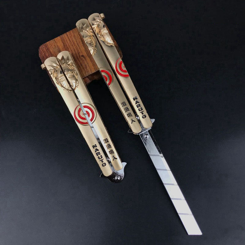 Collection amusante de couteaux papillon cool sur le thème Sasuke/Gaara