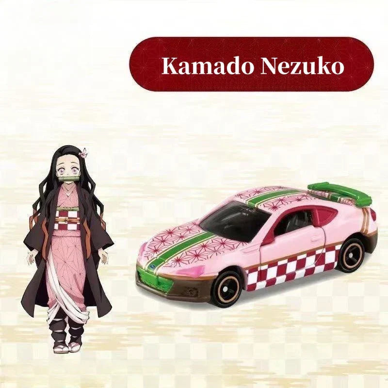 Tanjirou/Nezuko/Zenitsu alliage modèle réduit de voiture Voiture de sport Jeep Véhicule tout-terrain jouet