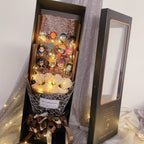 Bouquet de savon artisanal LED Rose Uzumaki/Sasuke pour romantique
