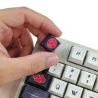 Naruto Akatsuki & Sharingan Keycaps Set - Anime Artisan Keycaps for Mechanical Keyboard