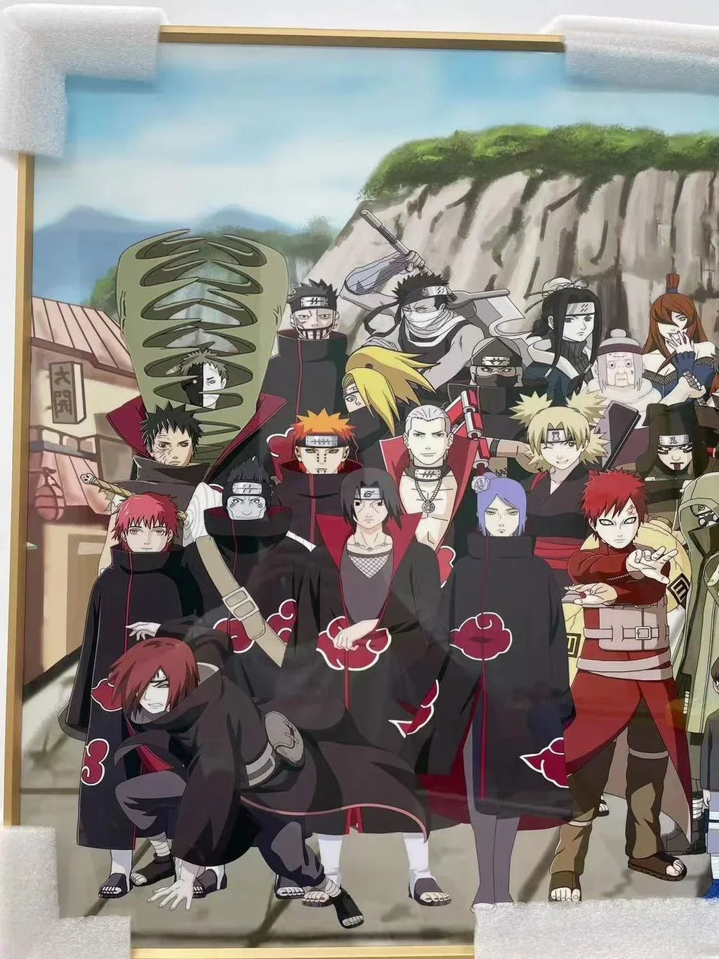 Dessin artisanal de famille Uzumaki, belle photo de dessin animé