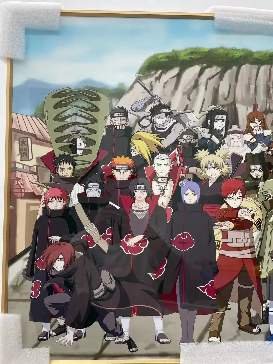 Dessin artisanal de famille Uzumaki, belle photo de dessin animé