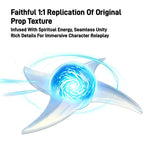 Naruto Rasengan Spiral Shuriken LED Light Up Cosplay Prop, 1:1 Replica Rotatable RGB Color Changing Glowing Ninja Shuriken Toy, Anime Cosplay Accessory Collectible Gift For Fans