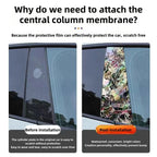 Autocollants laser de décoration de personnage pour colonne de voiture Tanjirou/Nezuko