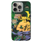 Coque de téléphone Luffy/Zoro en silicone antichoc pour iPhone