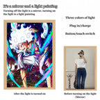 Luffy/Zoro/Sanji peuvent servir de miroirs, de peintures décoratives ou de tableaux lumineux.
