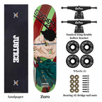 Skateboard professionnel Luffy/Zoro à motif fin (Taille: 80CM×20CM)