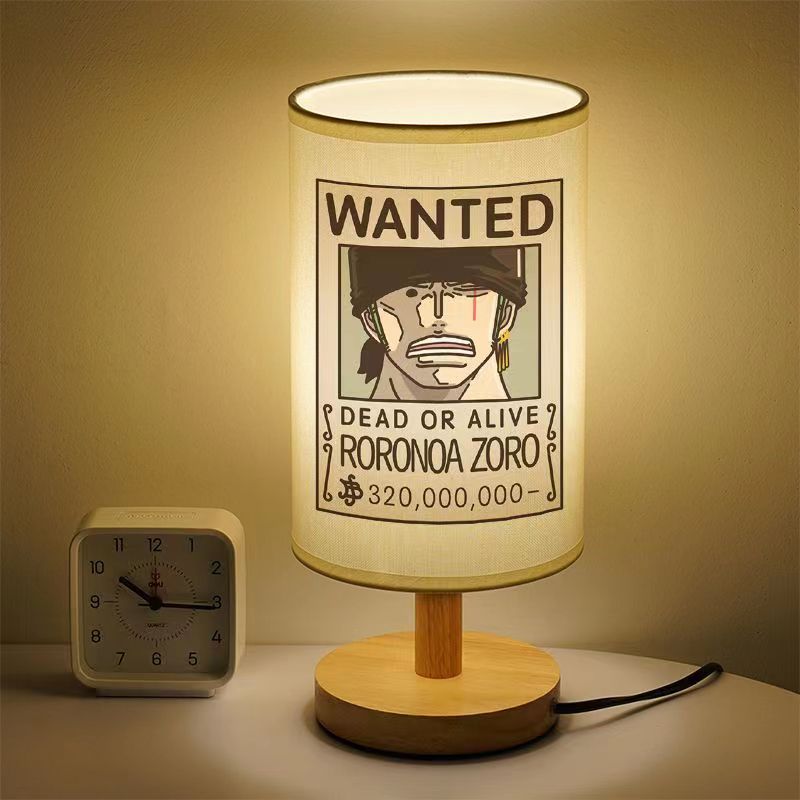 Luffy/Zoro petite lampe de table à LED, lampe de chevet, lampe de protection oculaire chaude pour étudiant