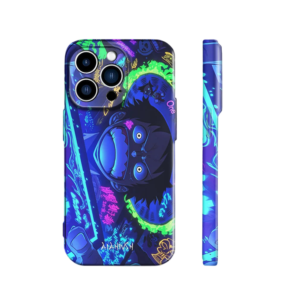 Luffy’s Colorful Adventure | One Piece 3D Printed Anime Phone Case